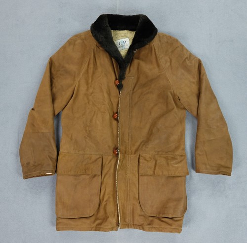 Duffle coat cuir vintage - duffle-coat,