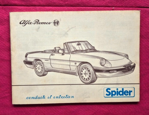Alfa romeo spider notice - spider,
