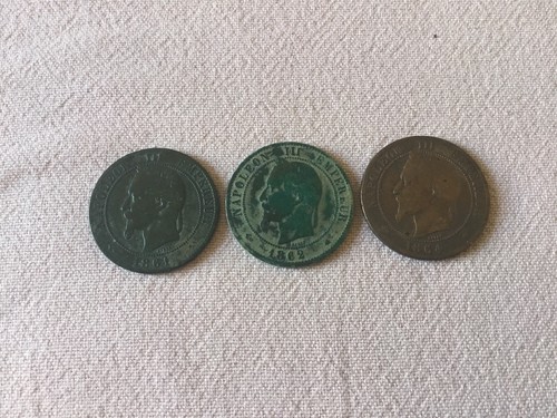 France pièces centimes - 3,