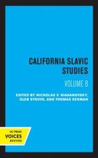 California Slavic Studies, Hardcover by Riasanovsky, Nicholas V. (EDT); Eekma...