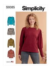 Simplicity 9385 Femmes Tricot Hauts Couture Motif Tailles 6-14 & 40.6-61cm 4