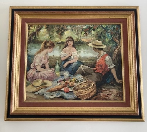 Tableau huile sur - -, toile