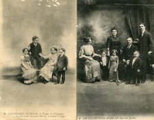 LOT of 2 cards on the Troupe de Lilliputiens Béarnais Colobris