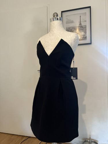 The kooples robe noire - noire, bustier