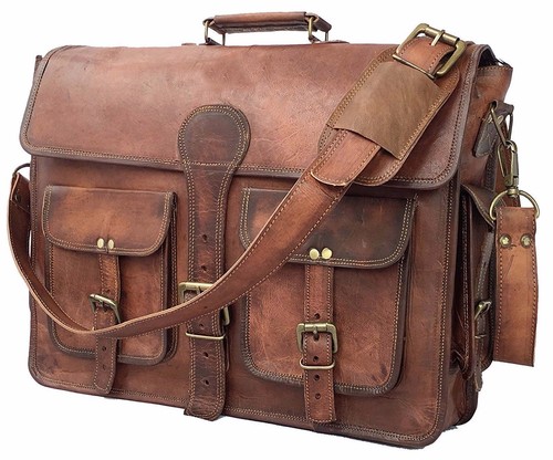 Cuir vintage messager - ",