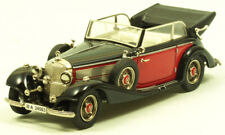 1939 Mercedes 540K Cabriolet B, toit ouvert noir-rouge 1/43 métal blanc/étain