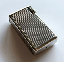 Coque vide ancien argent massif pour Briquet Flaminaire vintage silver lighter