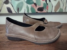 Sergio Tomani Mary Jane Leather Shoes Women's 40 US 9 Flats Square Toe