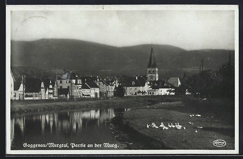 Carte postale gaggenau partie - carte, gaggenau,