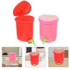  2 Pcs Desktop Trash Bin