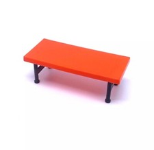 Playmobil * TOP AGENTS * Orange Rectangular Folding Table Feet Grey 9263