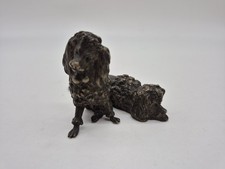 BRONZE MINIATURE COUPLE CANICHE ROYAL GOUT BRONZE DE VIENNE