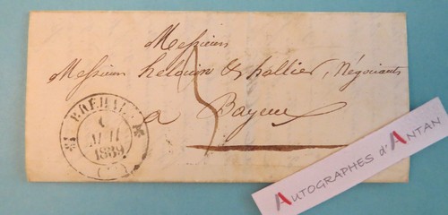 Lettre 1839 bréhal à - lettre,