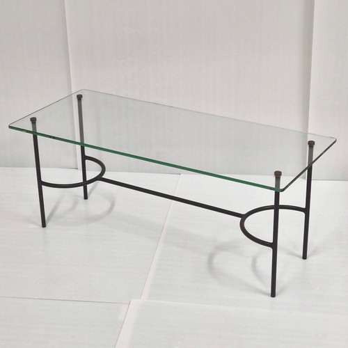 Table basse vintage 1950 acier - table,