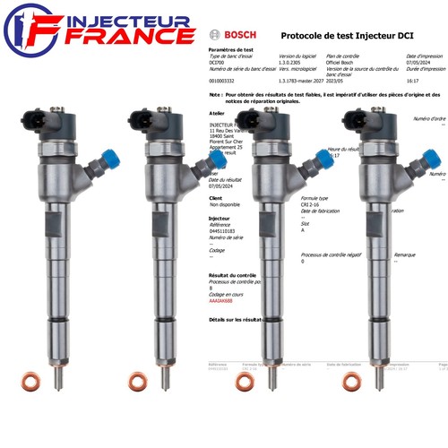 0445110183 injecteur bosch - 4x,