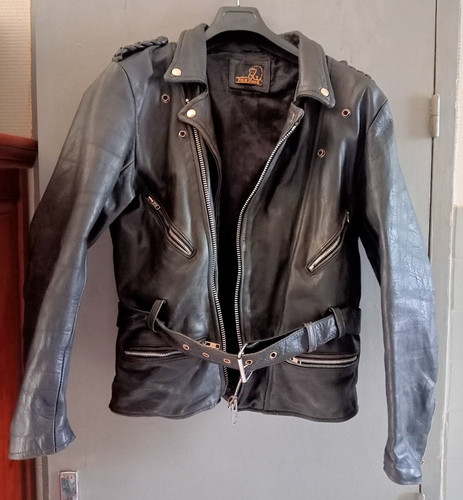 Superbe ancien blouson cuir - ancien,