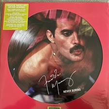 FREDDIE MERCURY "NEVER BORING" NUMBERED VINYL PICTURE DISC LP BRAND NEW / NEUF
