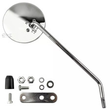 Miroir Droit Chromé Pour