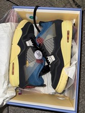 Size 10 - Jordan 4 Retro Union Off Noir  DC9533-001 Pre-Owned