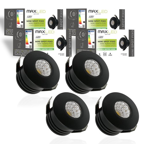 Mini spots led encastrables - 4x,