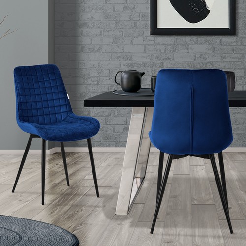 Chaise salle manger - manger, bleu