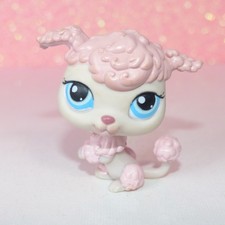 authentic littlest petshop LPS 48 poodle caniche DOG CHIEN pet shop