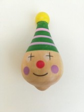 Toupie Clown En Bois massif