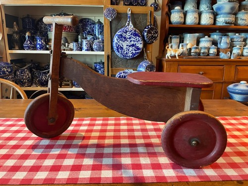 Antique kiddie kar wooden - kiddie-kar,