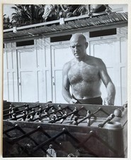 Vintage 1937 Photo Sport Marcel Thil Boxing Boxing Baby Foot Table Football