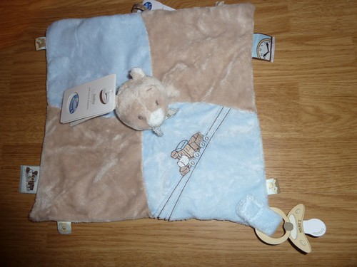 Doudou bleu ours bear bär - bleu,