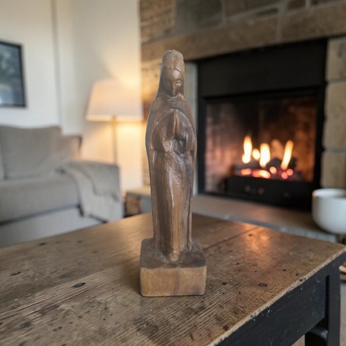 Statuette bois la vierge - statuette,