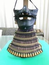 Japanese Samurai face Mask Mempo Menpo yoroi Japanese armor From japan