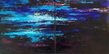 PEINTURE paysage TABLEAU