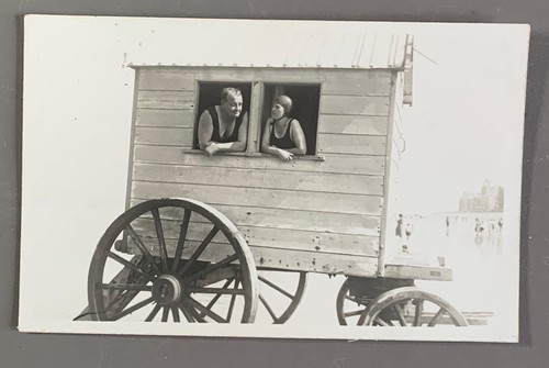 Carte photo ancienne roulotte - ancienne,