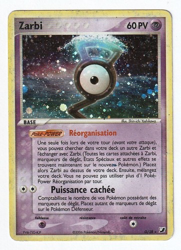 Carte pokemon zarbi - carte,