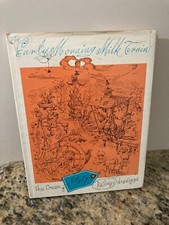 THE EARLY MORNING MILK TRAIN BRITISH ARTIST ROWLAND EMETT  1ST/1ST US HBDJ 1977