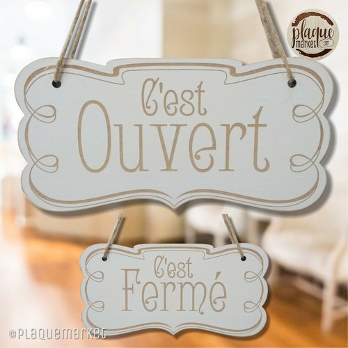 Ouvert fermé panneau - ouvert,