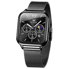 OLEVS Montre Homme Carrée