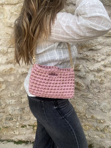 Sac crochet fait - en, main