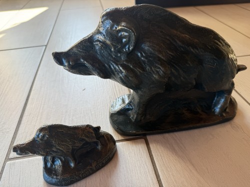 Lot sculptures sanglier - lot,