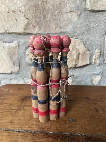 Ancien jeu quilles bois - de,