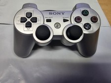 Official Sony PlayStation 3 PS3 Silver DualShock 3 Wireless Controller 
