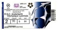 Ticket EC RSC Anderlecht - Olympique Lyon 25.11.2003