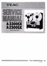 Service Manuel D'Instructions pour Teac A-3300SX, A-2300SX