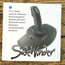 NOTICE 100% ORIGINALE JOYSTICK MICROSOFT SIDEWINDER BOOKLET ANLEITUNG