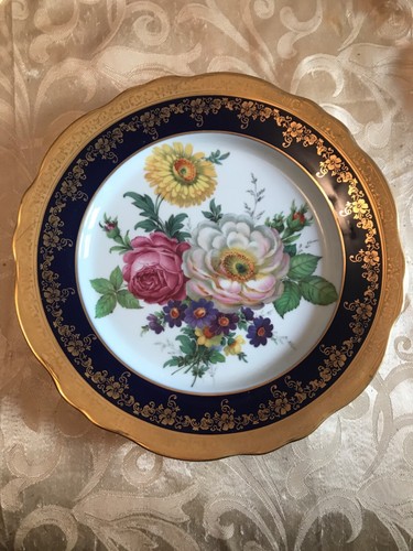 Grande assiette fleurie - assiette,