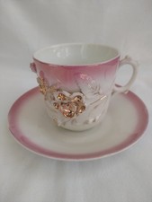 Tasse ancienne début XXème de collection porcelaine décor Fleurs N1