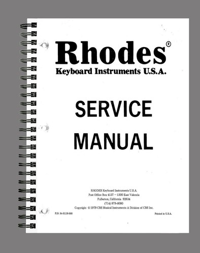 Fender rhodes piano service - piano,