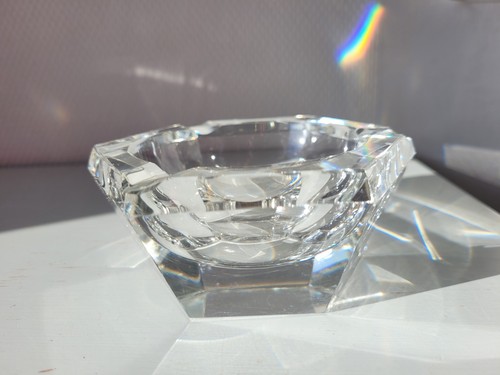 Cendrier cristal massif - cristal, massif/mod