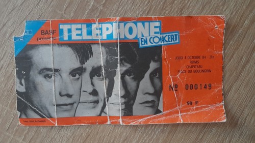 Ticket concert téléphone - ticket,